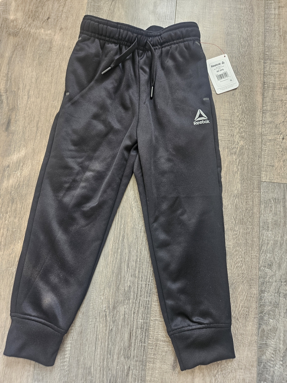 Reebok Kids Black Jogger Sweatpants with Logo